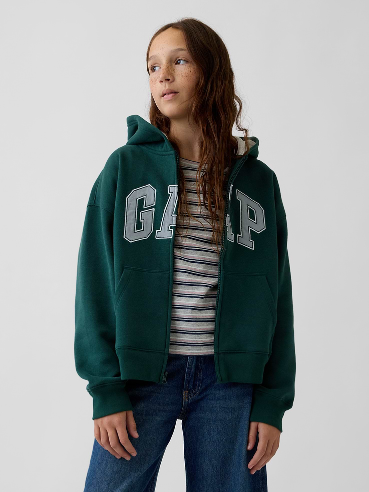 Image number 2 showing, Kids VintageSoft Logo Zip Hoodie
