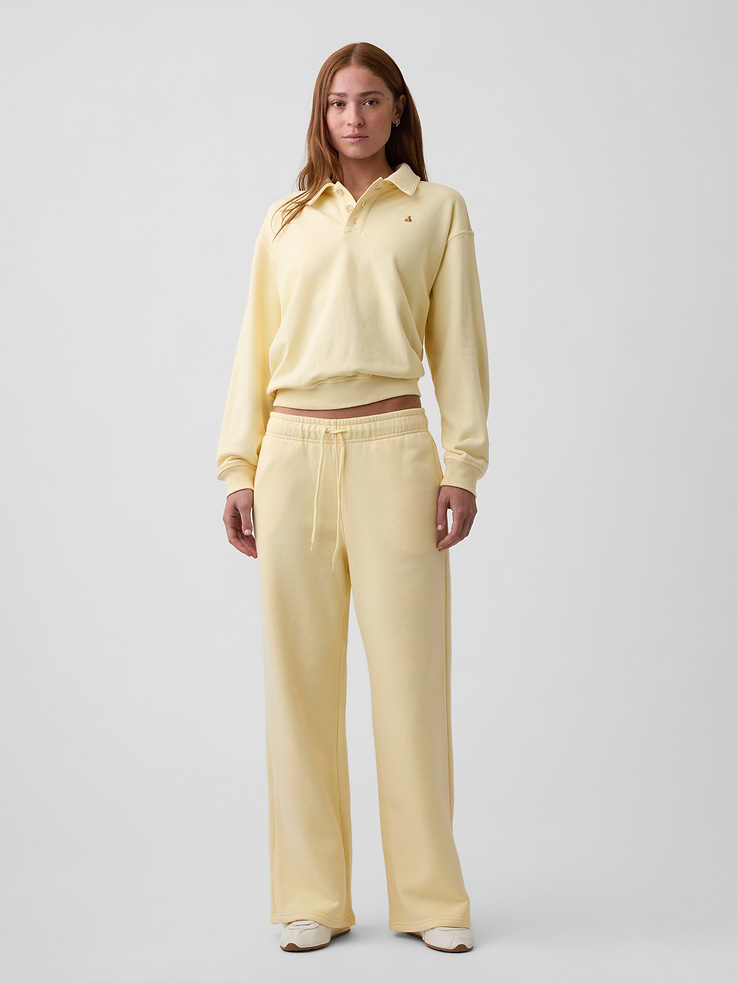 Image number 3 showing, Relaxed Cropped Polo Sweatshirt
