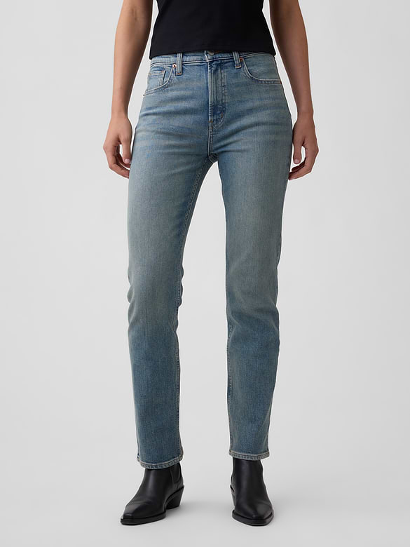 High Rise '90s Slim Straight Jeans