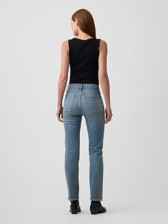 High Rise '90s Slim Straight Jeans