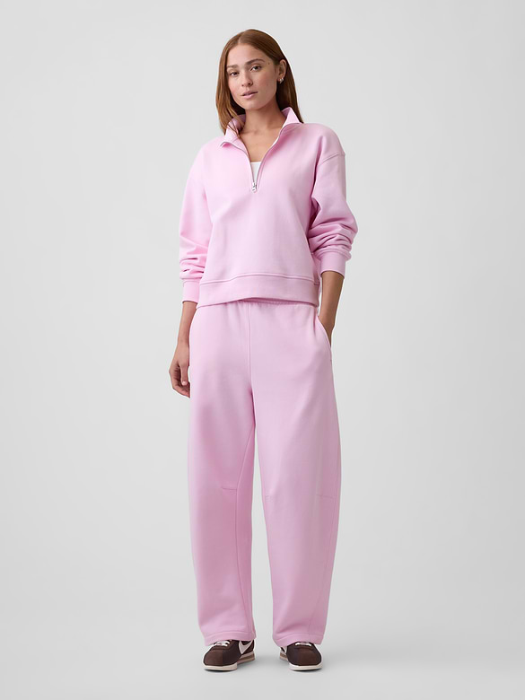 Relaxed Fleece Half-Zip Sweatshirt