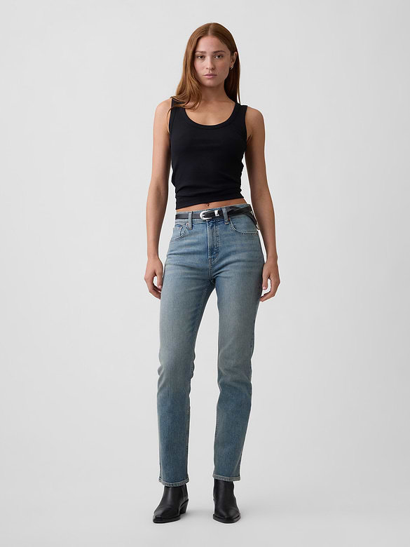 High Rise '90s Slim Straight Jeans