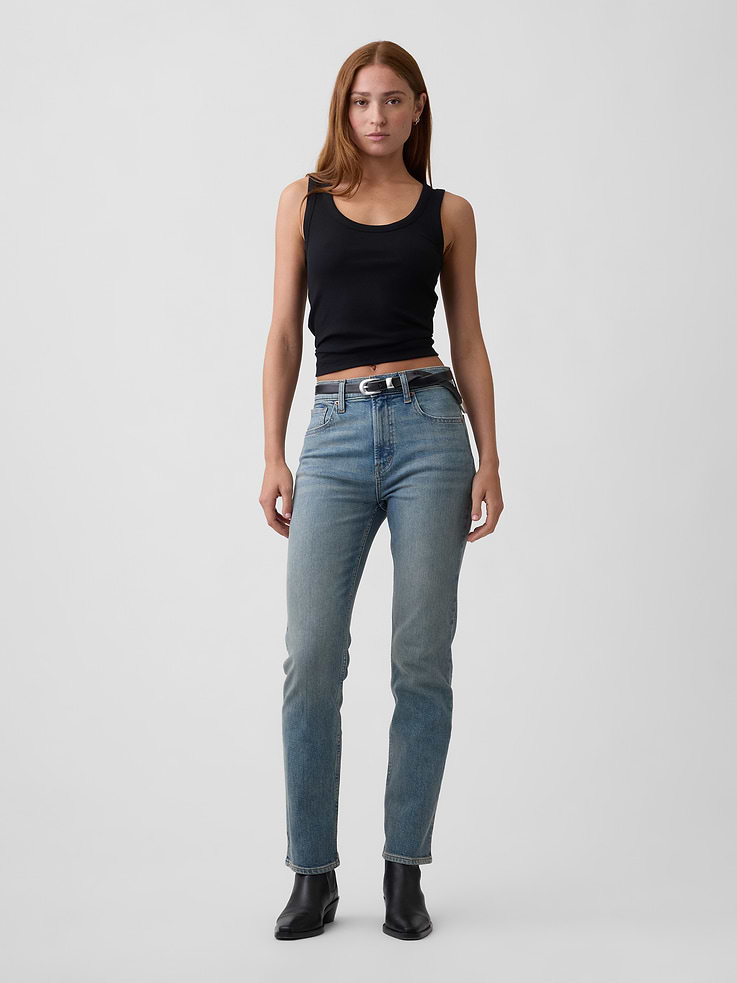 Image number 1 showing, High Rise '90s Slim Straight Jeans
