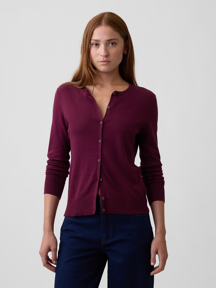 Image number 1 showing, Crewneck Cardigan