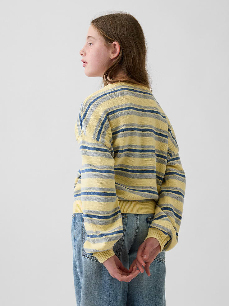 L'image numéro 3 présente Chandail surdimensionné à encolure roulée 100 % coton pour Enfant