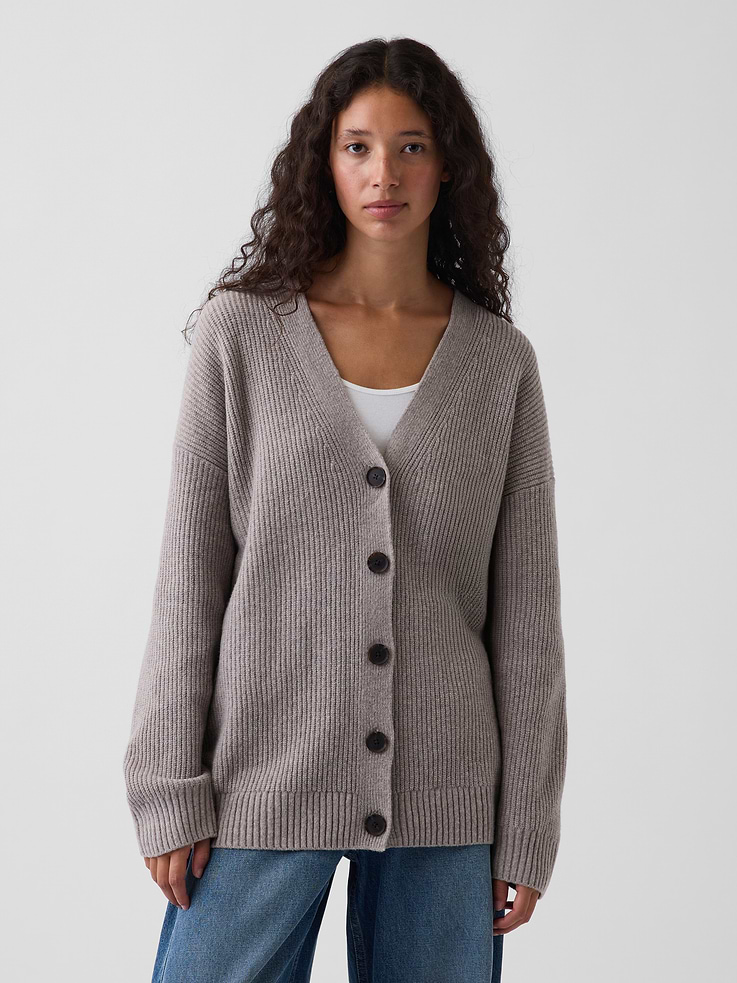 Image number 1 showing, CashSoft Oversized Cardigan Sweater
