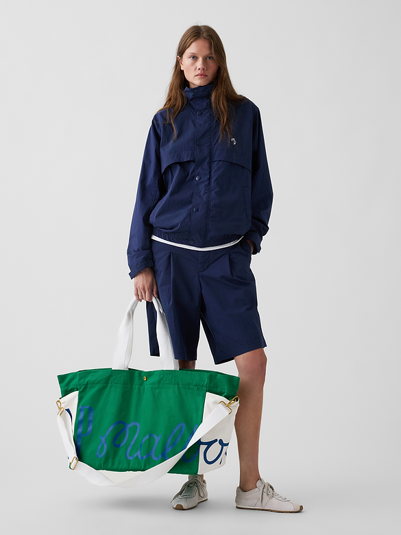 Gap × Malbon Textured Poplin Baggy Shorts