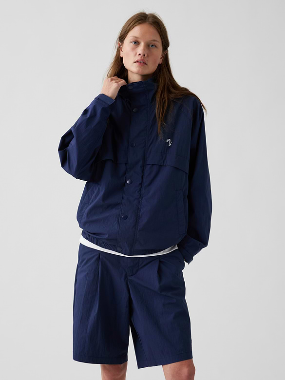 Gap × Malbon Textured Poplin Anorak Jacket