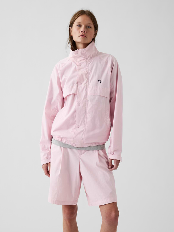 Gap × Malbon Textured Poplin Anorak Jacket
