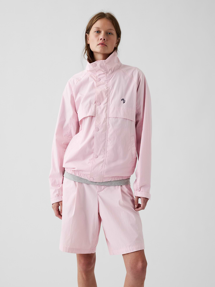 Image number 4 showing, Gap × Malbon Textured Poplin Anorak Jacket