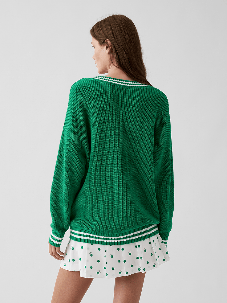 Image number 3 showing, Gap × Malbon 100% Cotton Oversized Sweater