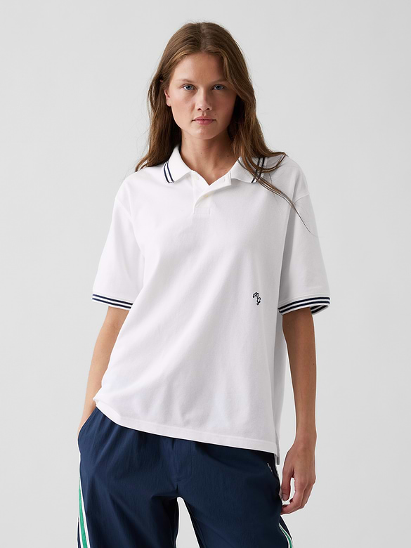 Gap × Malbon Relaxed Polo Shirt