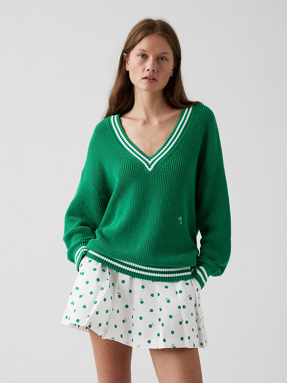 Gap × Malbon 100% Cotton Oversized Sweater
