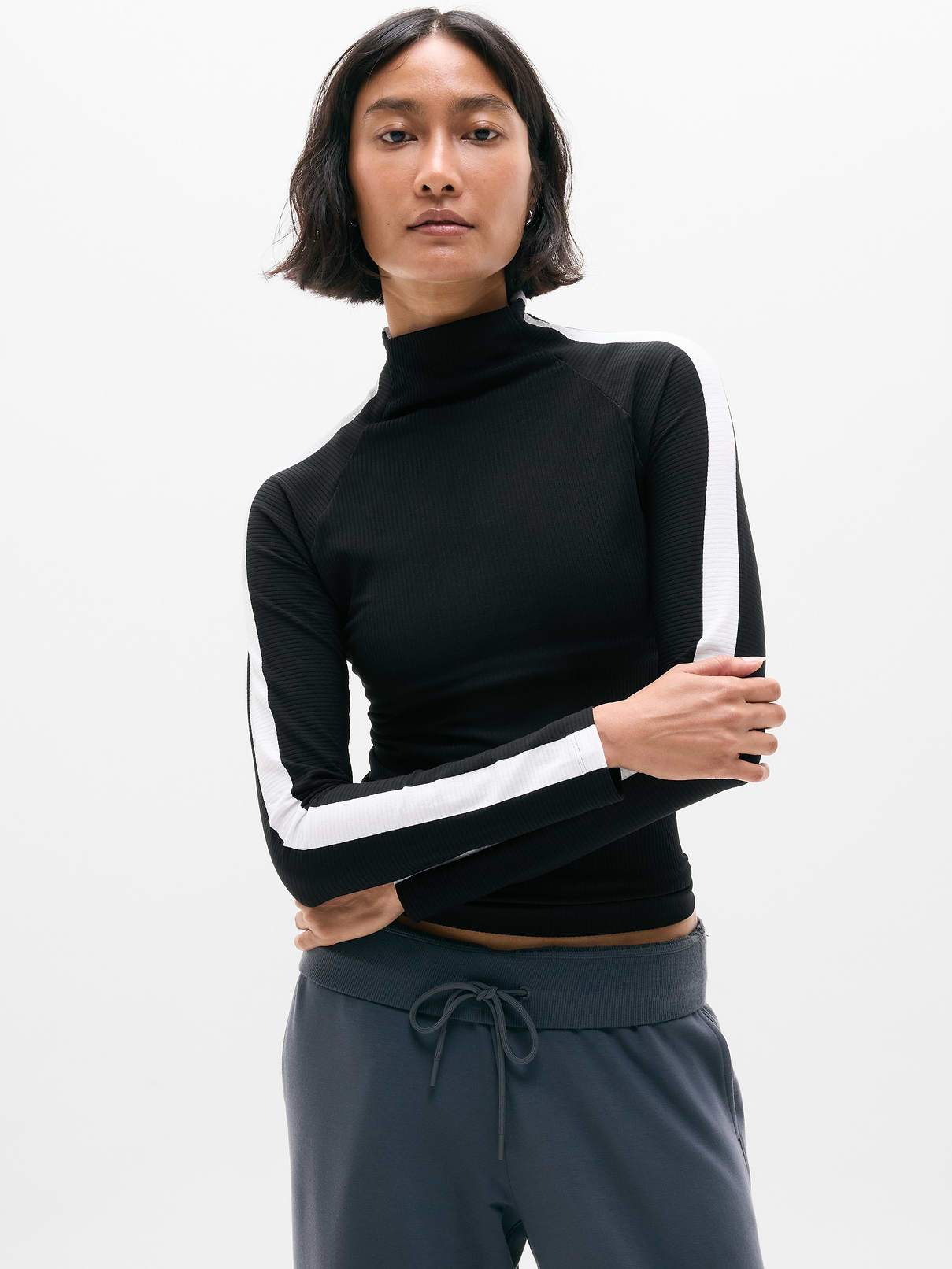 Image number 1 showing, Renew Seamless Mock Neck Top