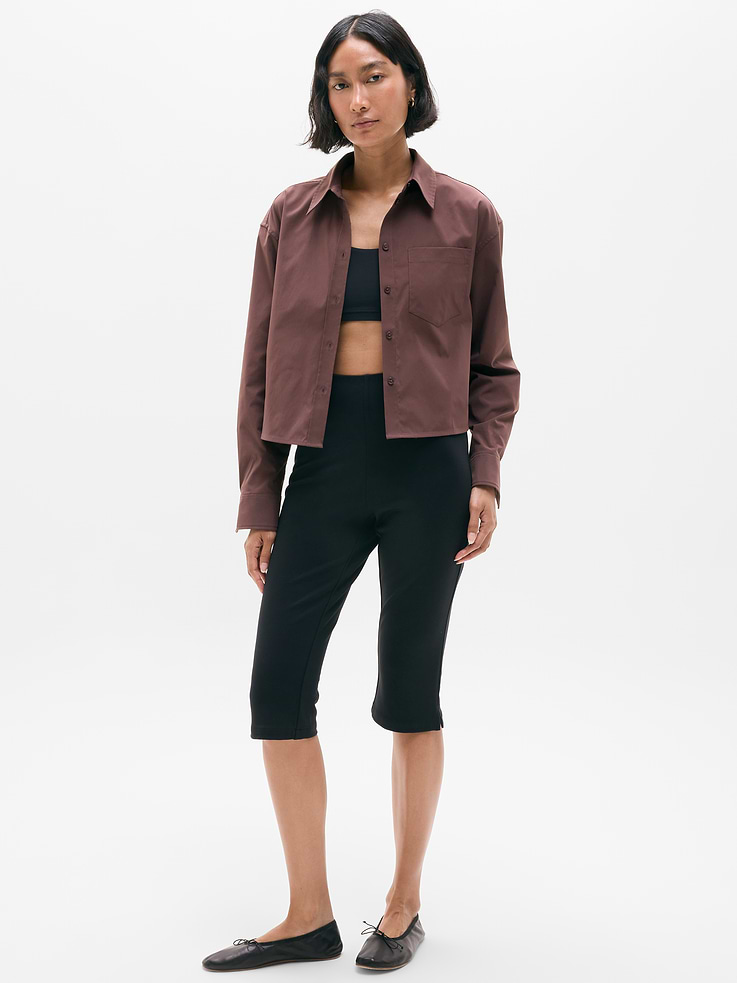 Image number 2 showing, Midday Cropped Poplin Shirt