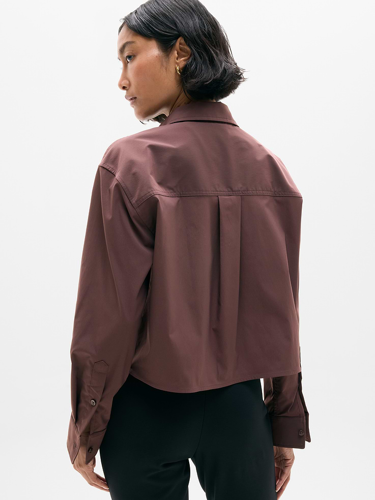 Image number 3 showing, Midday Cropped Poplin Shirt