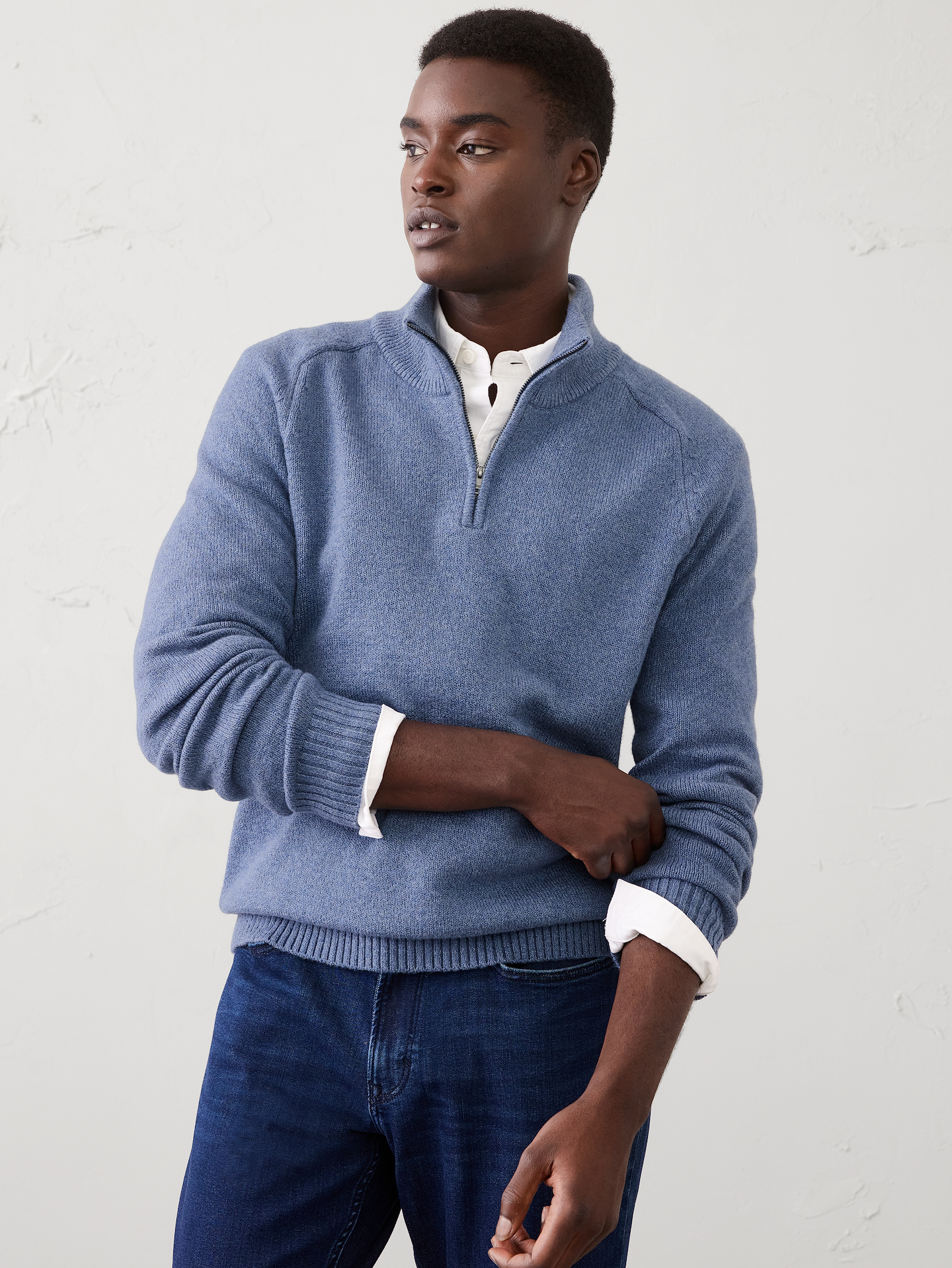 Image number 1 showing, Cozy Quarter-Zip Sweater