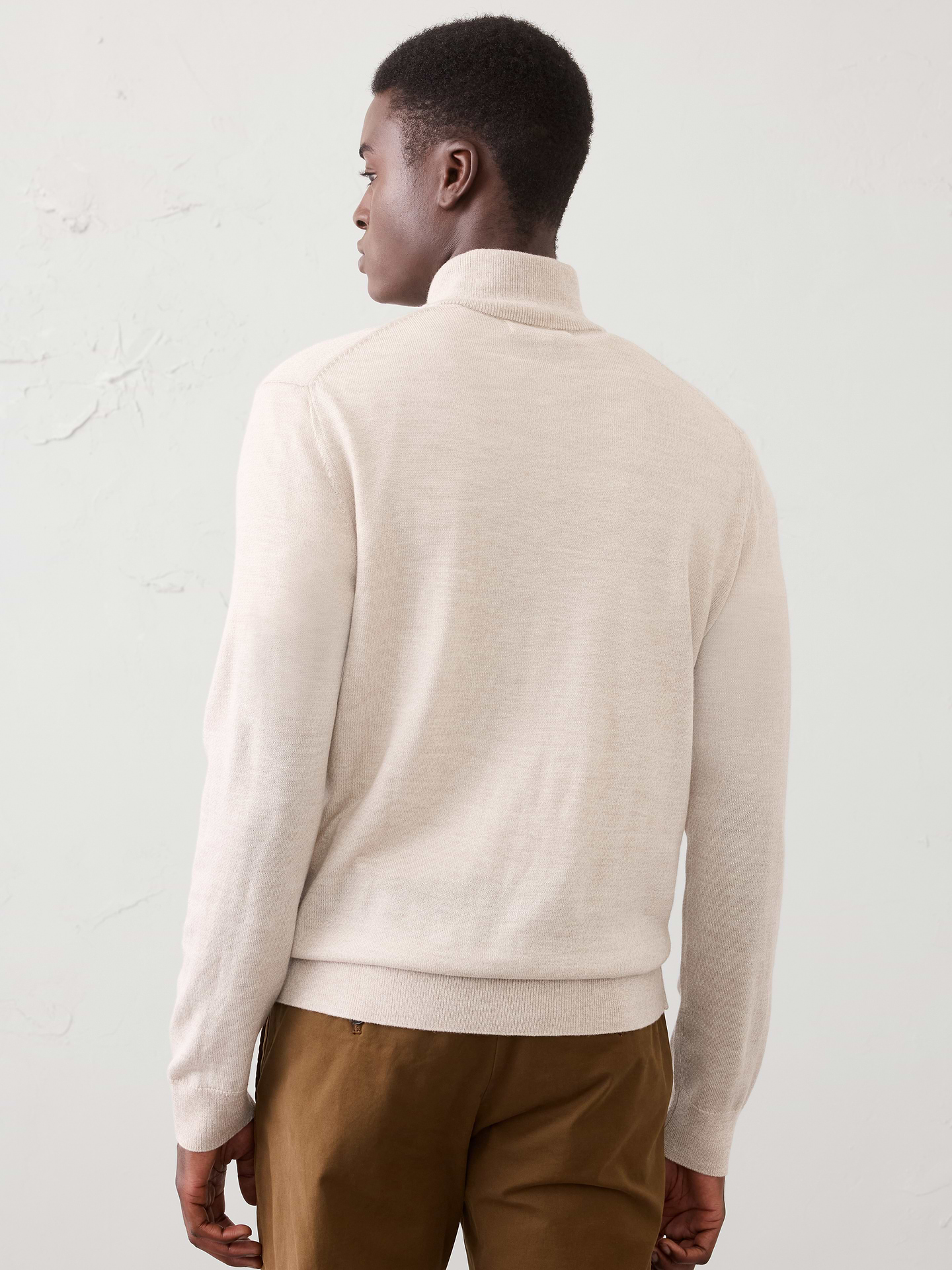 Image number 2 showing, Merino Wool Quarter-Zip Sweater