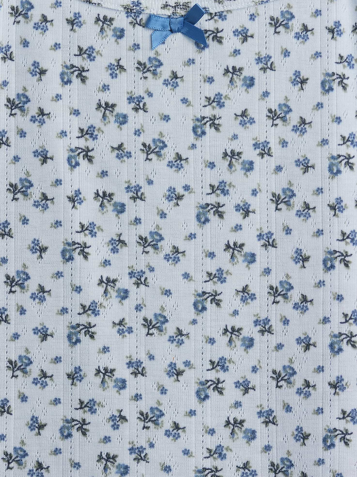 L'image numéro 4 présente Pyjama en tricot pointelle de polyester recyclé pour Enfant