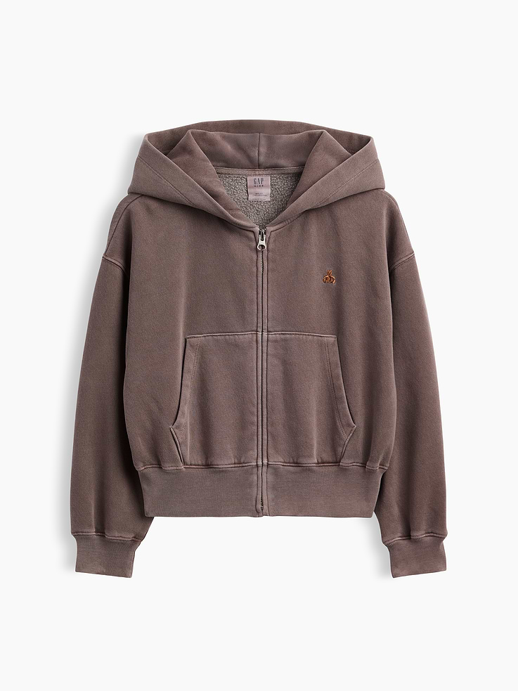 Image number 6 showing, Kids VintageSoft Oversized Logo Zip Hoodie