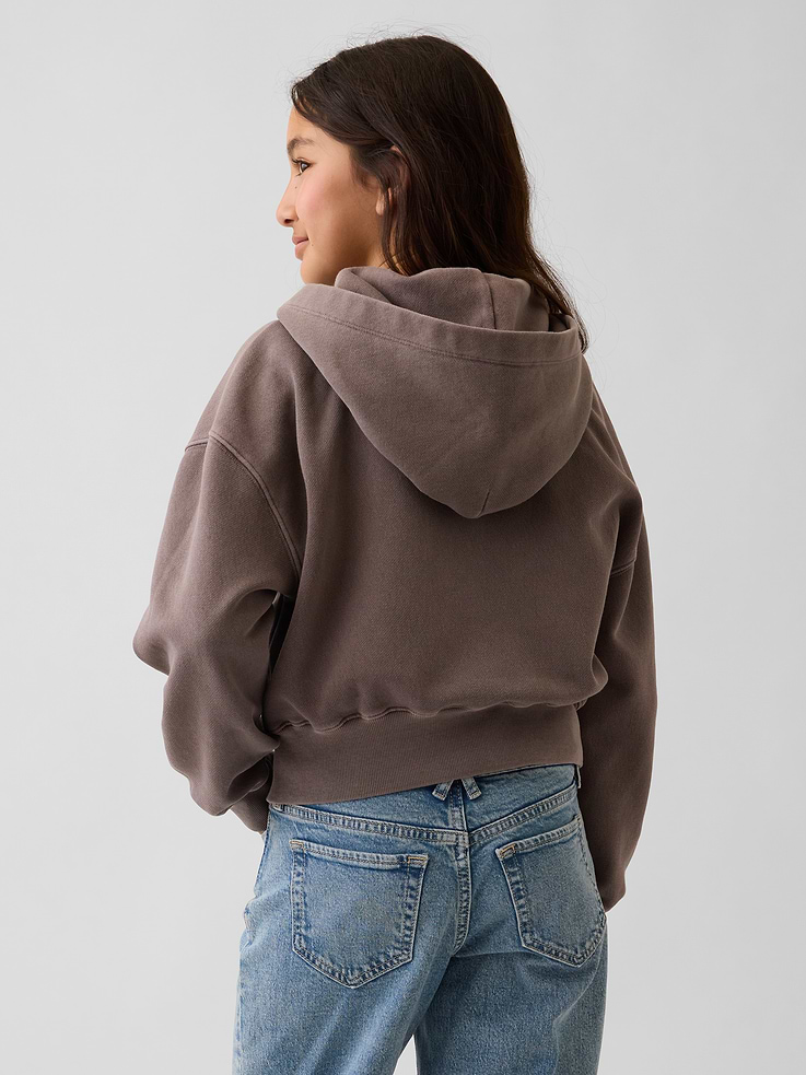 Image number 3 showing, Kids VintageSoft Oversized Logo Zip Hoodie