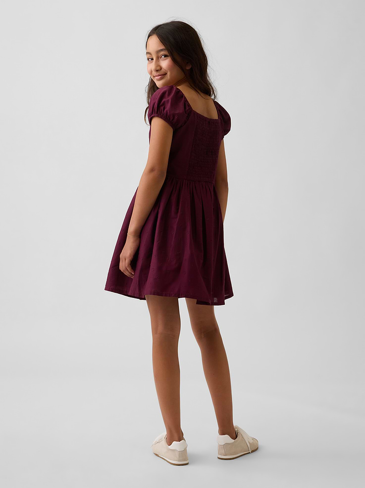 Image number 3 showing, Kids Puff-Sleeve Dress
