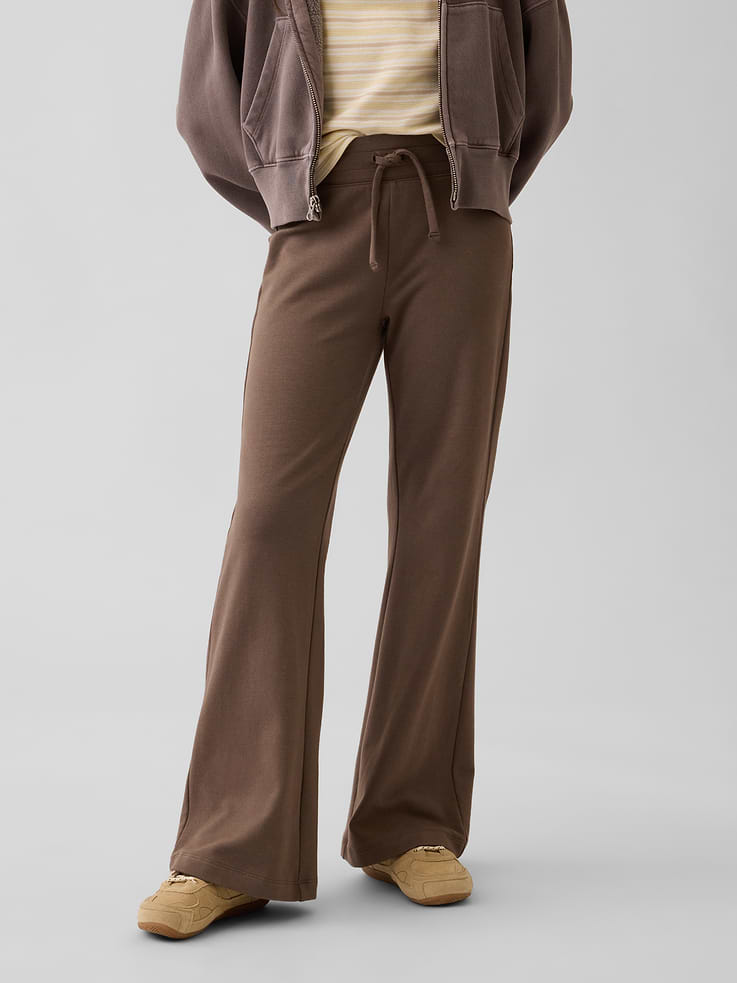 L'image numéro 3 présente Pantalon évasé en jersey bouclette de modal pour Enfant