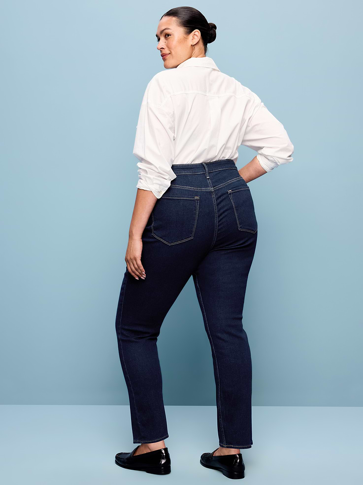 Image number 10 showing, High-Waisted Wow Straight Ankle Jeans