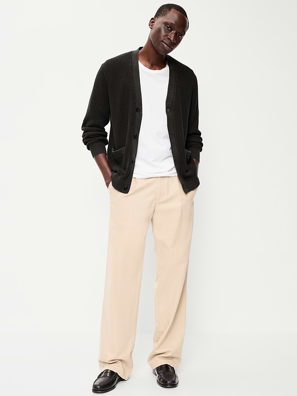 Washed Cardigan Sweater