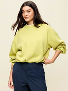 Image number 2 showing, Bounce Fleece Bubble-Hem Sweatshirt