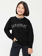 L'image numéro 1 présente Chandail long surdimensionné en coton ouaté à imprimé KPop Demon Hunters™ pour fille