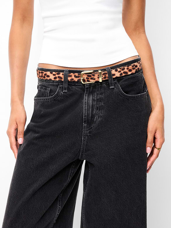 Ceinture classique en poils de poney