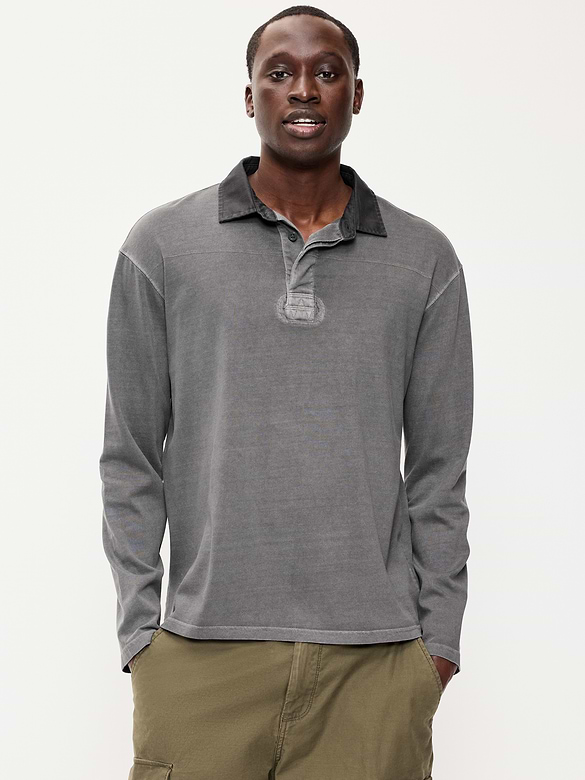 Long-Sleeve Rugby Polo