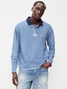 Image number 1 showing, Long-Sleeve Rugby Polo