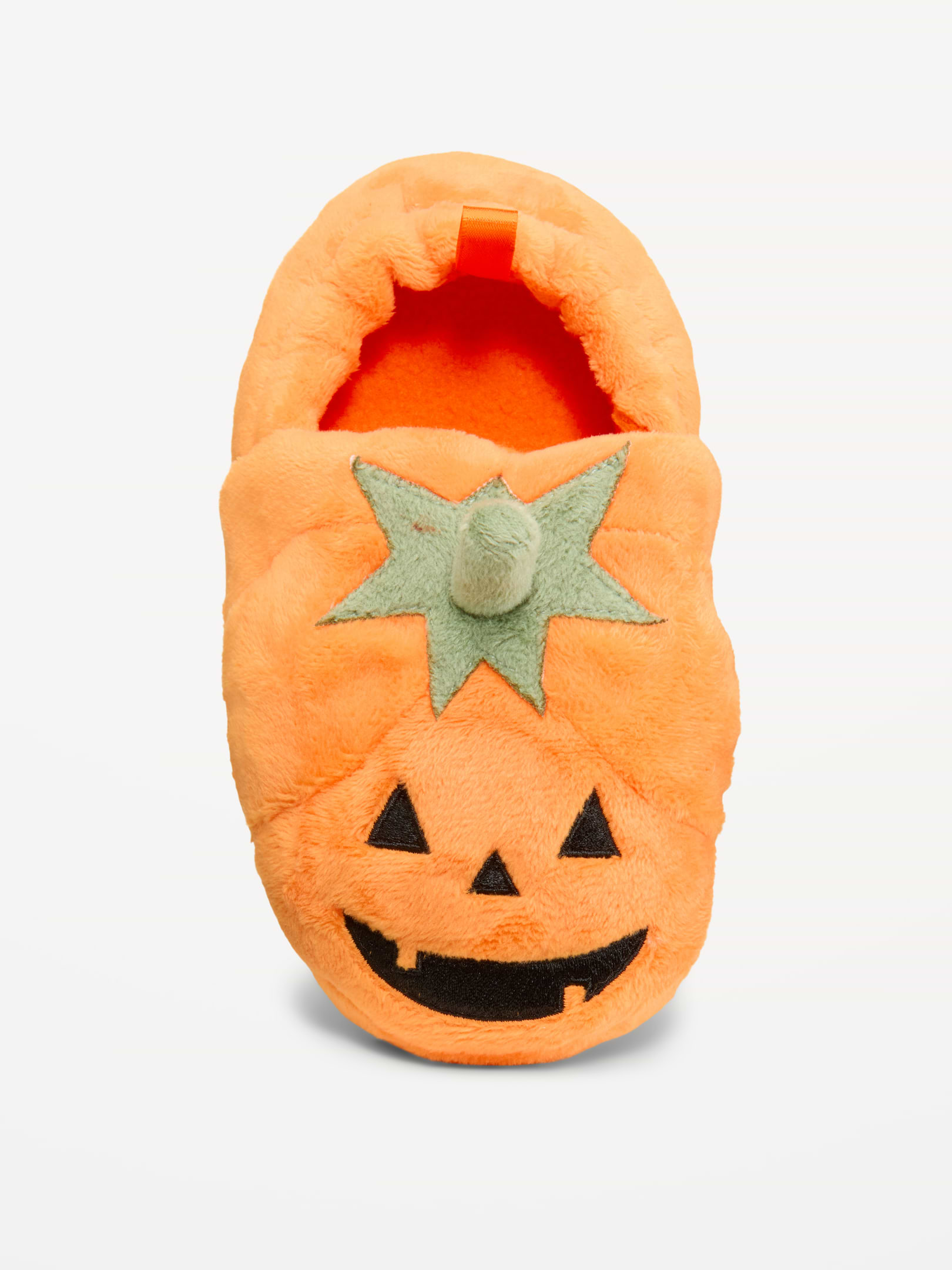 Image 2 de 4, Pantoufles en velours à motif de citrouilles pour tout-petit