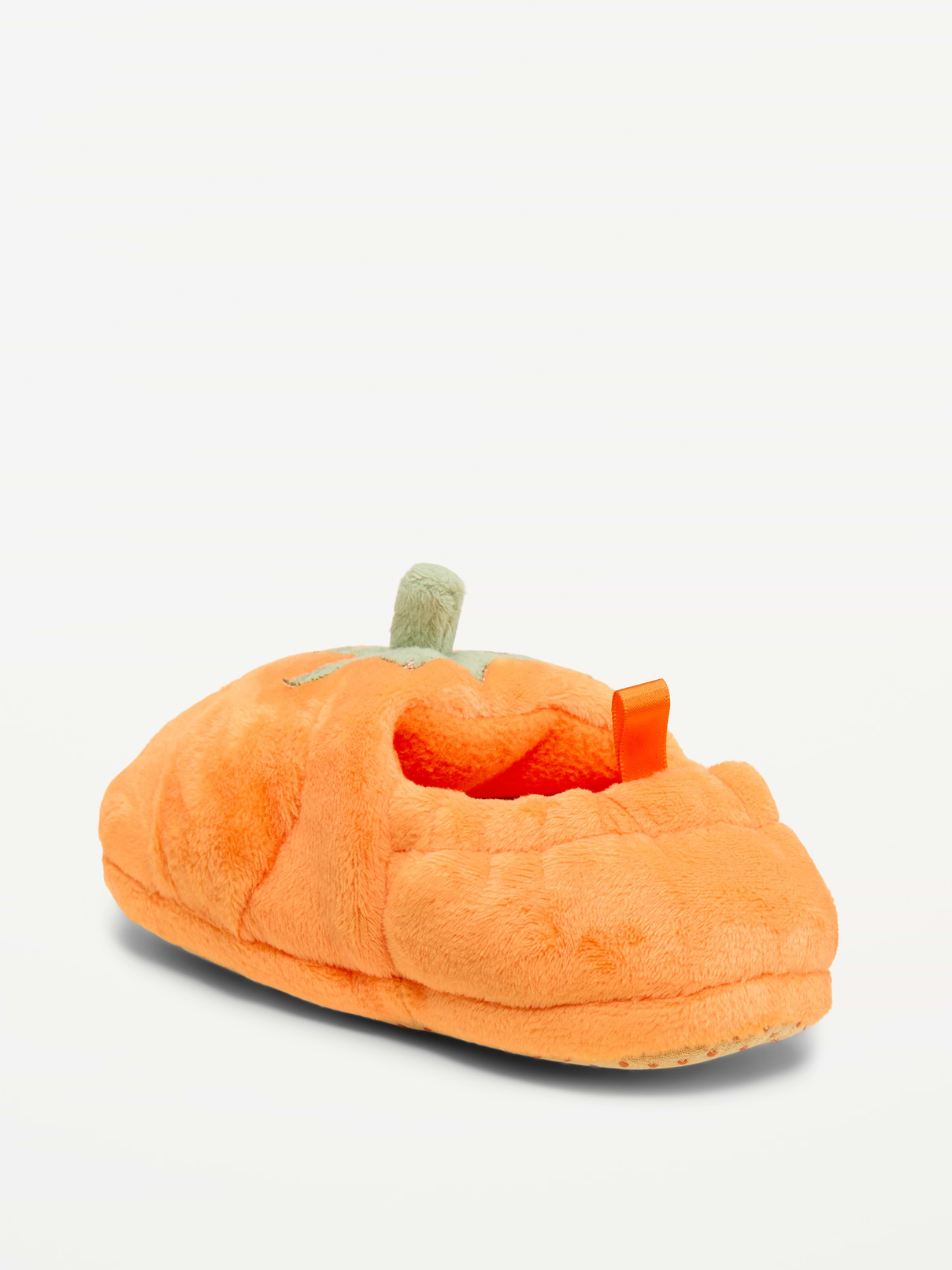 L'image numéro 3 présente Pantoufles en velours à motif de citrouilles pour tout-petit