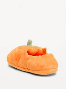 L'image numéro 3 présente Pantoufles en velours à motif de citrouilles pour tout-petit