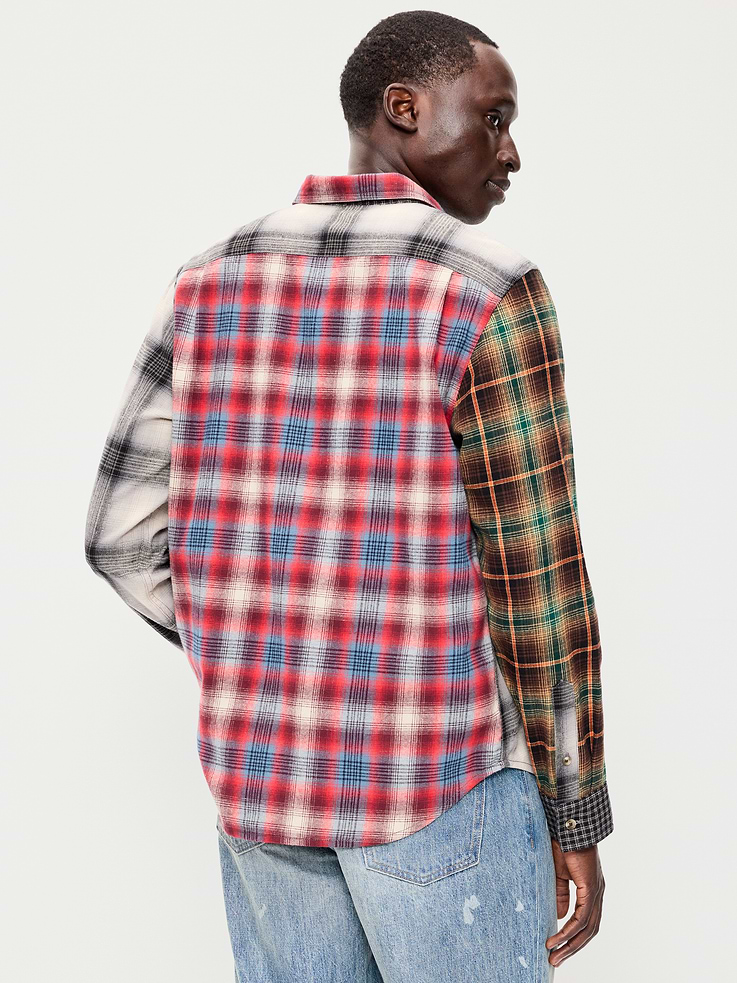 Image number 2 showing, Relaxed Long-Sleeve Plaid Flannel Pocket Shirt