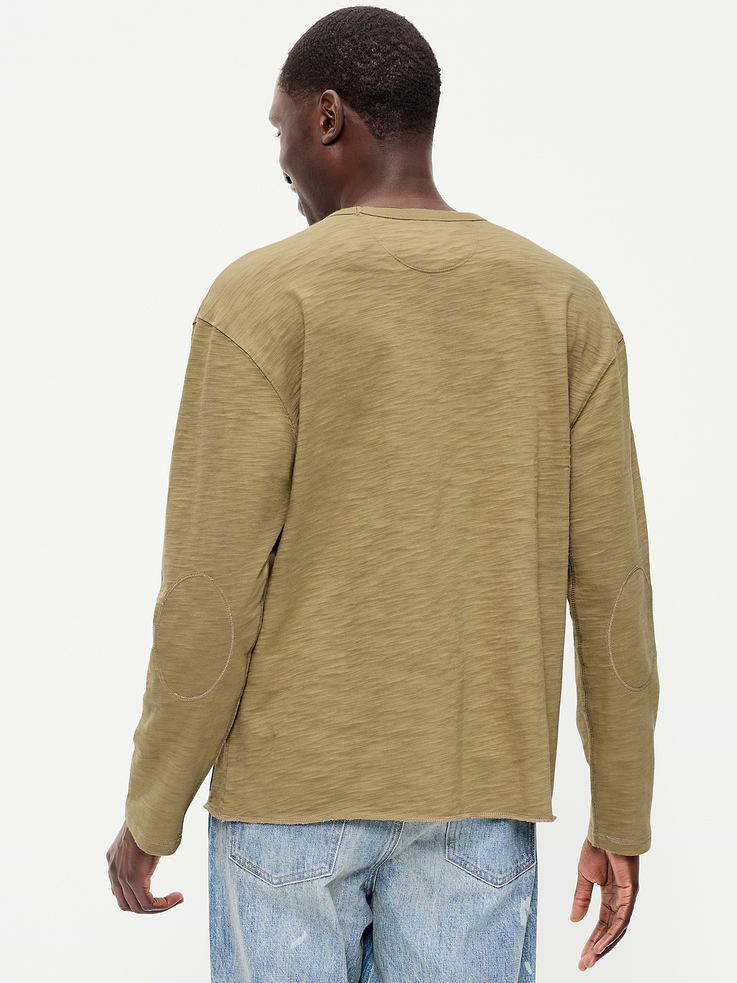 Image number 2 showing, Long-Sleeve Slub Knit T-Shirt