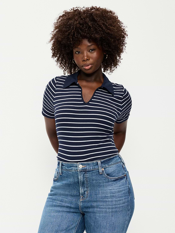 Keyhole Polo Top