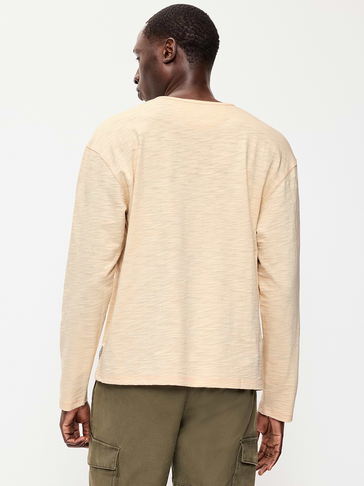 Image number 2 showing, Long-Sleeve Slub-Knit Henley T-Shirt