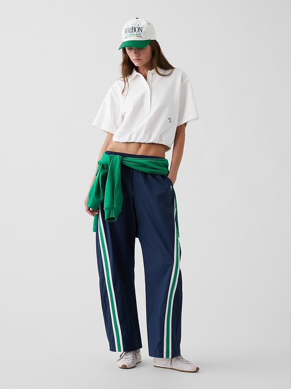 Gap × Malbon Cinch Crop Polo Shirt