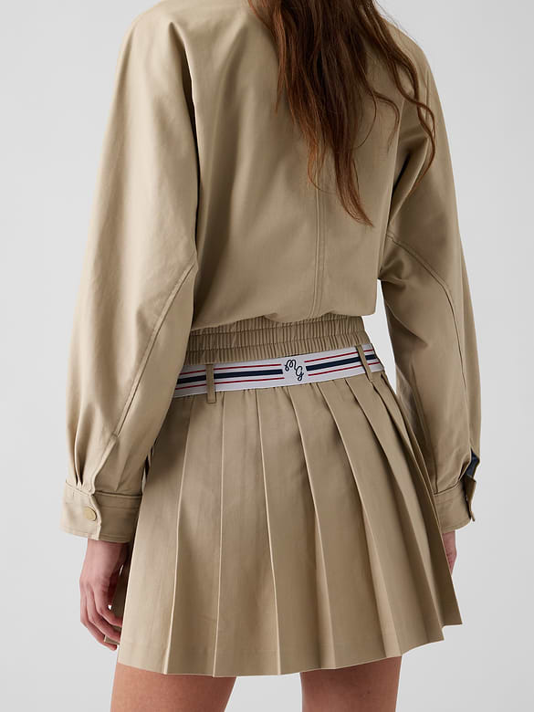 Gap × Malbon Pleated Twill Mini Skort