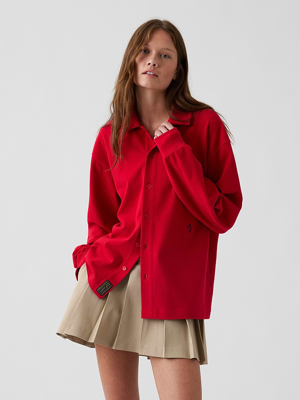 Gap × Malbon Pique Polo Overshirt