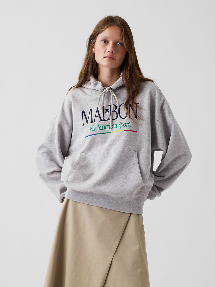 Image number 5 showing, Gap × Malbon Heavyweight Logo Hoodie