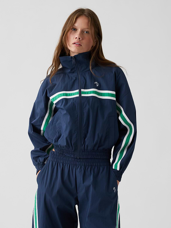 Gap × Malbon Textured Poplin Windbreaker