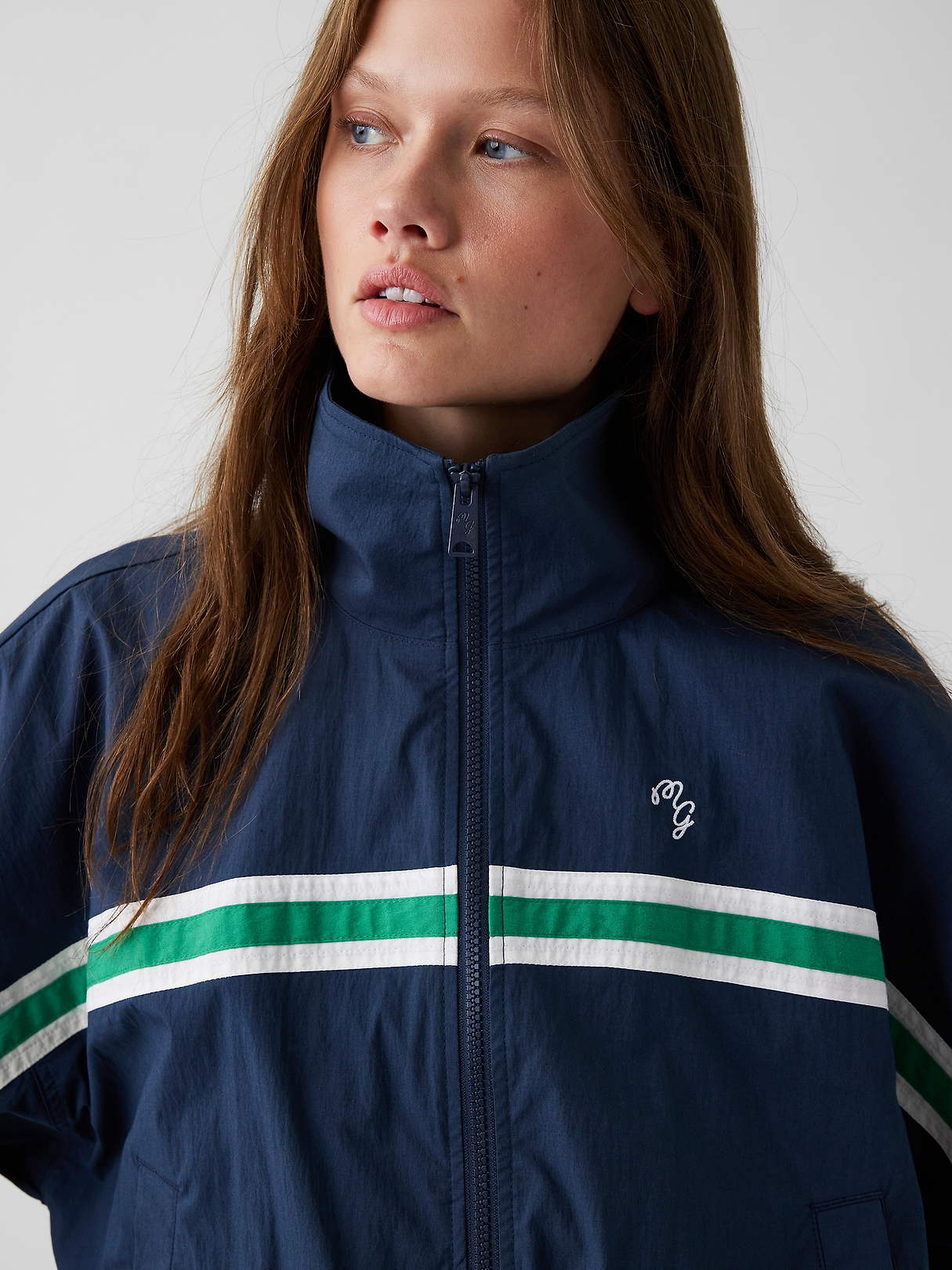 Gap × Malbon Textured Poplin Windbreaker | Gap
