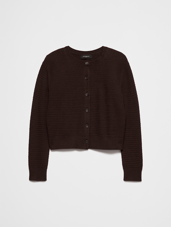 Textured Cardigan Sweater
