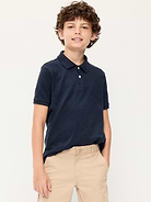 Image number 1 showing, School Uniform Pique Polo Shirt for Boys
