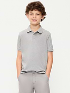 Image number 1 showing, School Uniform Pique Polo Shirt for Boys